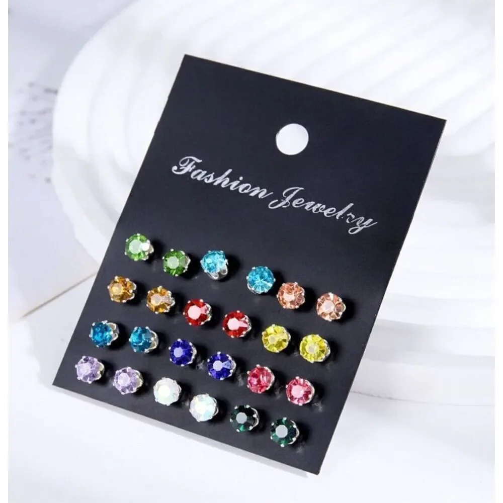 Multicolored Earring Set - Picture 3 of 4